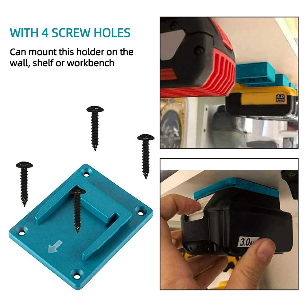 5pack for Makita/Dewalt/Milwaukee18V Tool Holder Drill Wall Mount Machine Storage Bracket for Display Stand Rack Fix Device Hang
