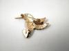 [F KNOTEN] Kolibri-Anstecknadel, 4,5 cm x 3,3 cm, mit Verschluss, Stilvoll, Niedlich, Formell (Braun)