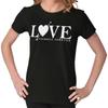 Love Yourself Forever Inspirational Positive Womens Top Junior Graphic Tee