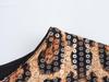 2025 Spring Women's European & American Style Leopard Print Sequin Slim Fit Long Dress