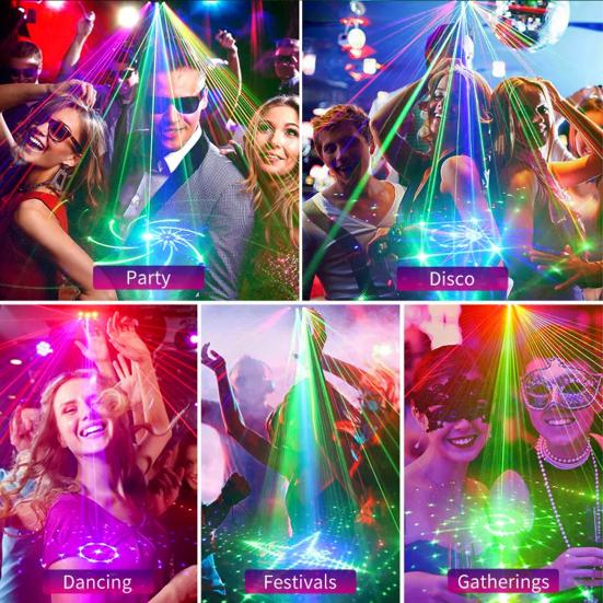 Mini DJ-Licht Umgebungslicht Wiederaufladbar Sprachsteuerung Stimmungslicht mit 32 Lichteffekten Partylicht für Camping Wohnmobilfahrten Musiksynchronisation Lustiges Geschenk