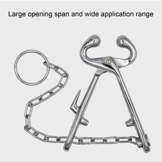 Yousheng Cow Nose Pliers with Chain Livestock Breeding Equipment Cattle Nose Piercing Clamp Livestock Tool