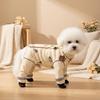 Warm Winter Pet Full-Body Coverall Dogs Cats Anti-Dust Fleece Outfit With Leash Hole