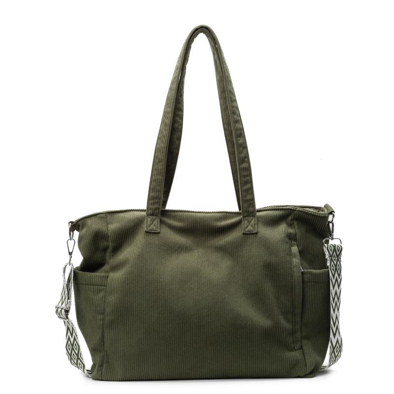 2025 Универсальная сумка-тоут через плечо: Модная сумка через плечо большой вместимости для мам