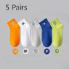 5 Pairs of Boys Summer Cotton Deodorant Sweat Absorbing Socks