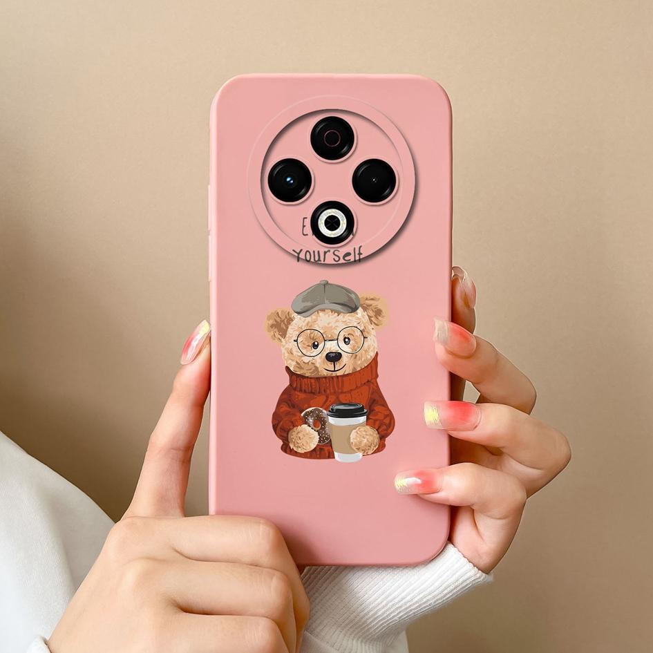 Mode-Hüllen für Tecno Camon Pop 9 Sprak 20 30 30C Pro 30S GO 1 2025 4G 5G Lovely Bear, weicher, ultradünner Displayschutz aus flüssigem Silikon für Tecno Capa