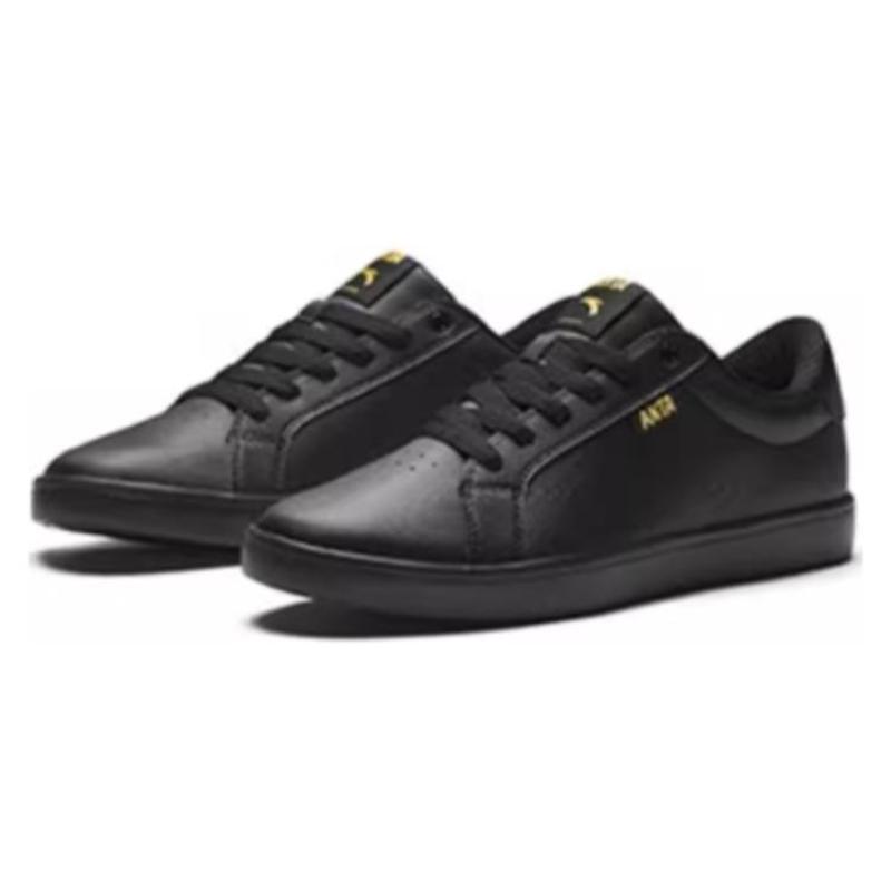 Anta Cushioning Lightweight Low top Skateboard Shoes Men's Black Sneakers 912428052-3