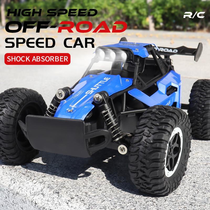 1:12 1:16 20KM/H RC Car With LED Lights 2.4G Alloy Off-Road High Speed Vehicle Remote Control Cars Toys for Children Gifts