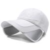 Hat Men's Summer Brim Retractable Sun Hat Women's Sunscreen Fishing Cold Hat Korean Sun Hat Outdoor Baseball Cap