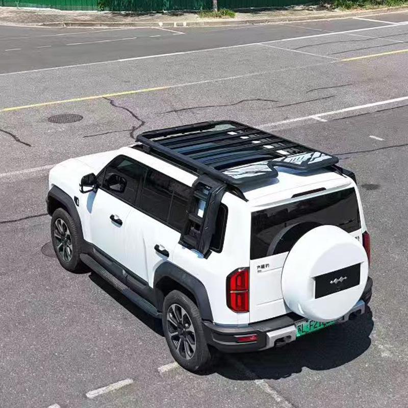 Ford Explorer/Edge/Territory Aluminum Roof Platform with Foldable Ladder