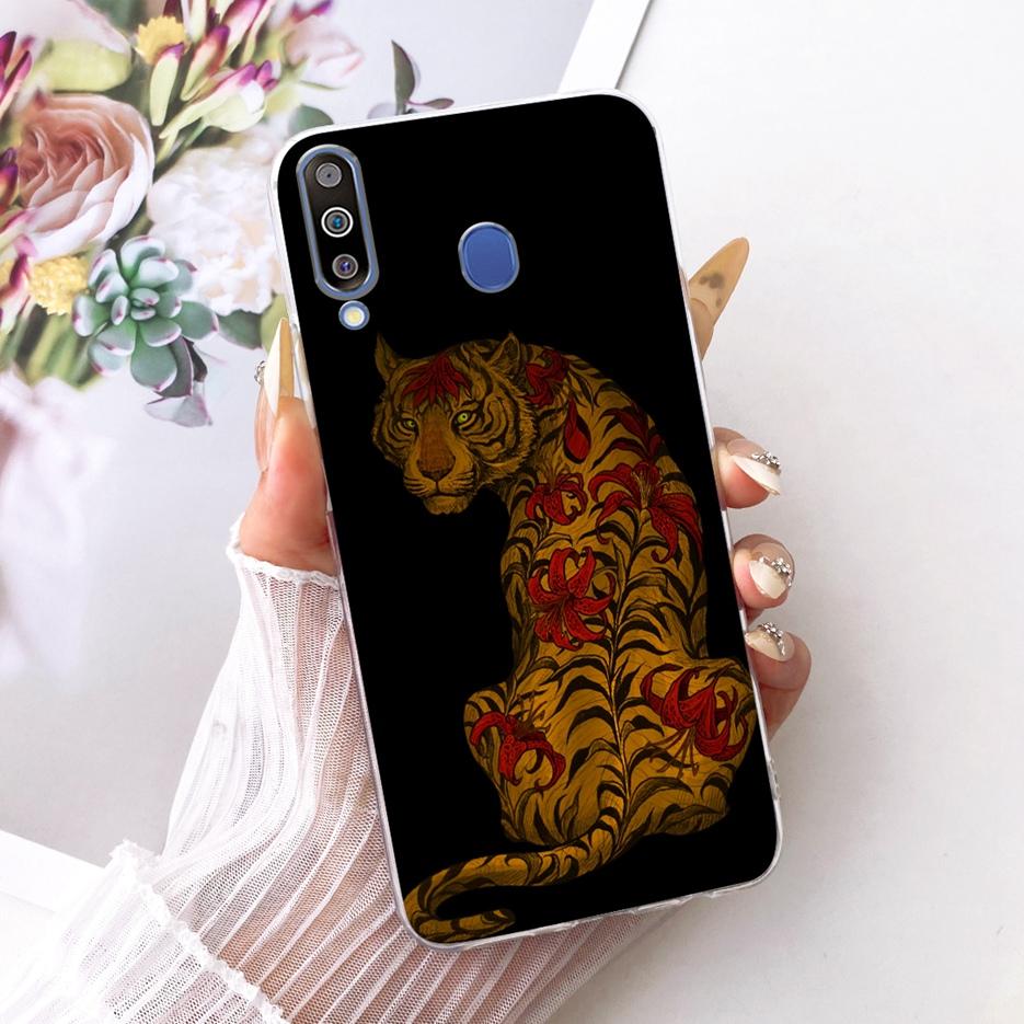 For Samsung Galaxy M10 M20 M30 Case Luxury Butterfly Tree Painted Cover Soft Slim Phone Case For Samsung M10 M20 M30 Fundas Bags