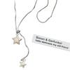 Galaxy To the Appointment Korean Silver Star Pull Necklace Women's Niche Long Sweater Chain High-end Autumn and Winter Accessories