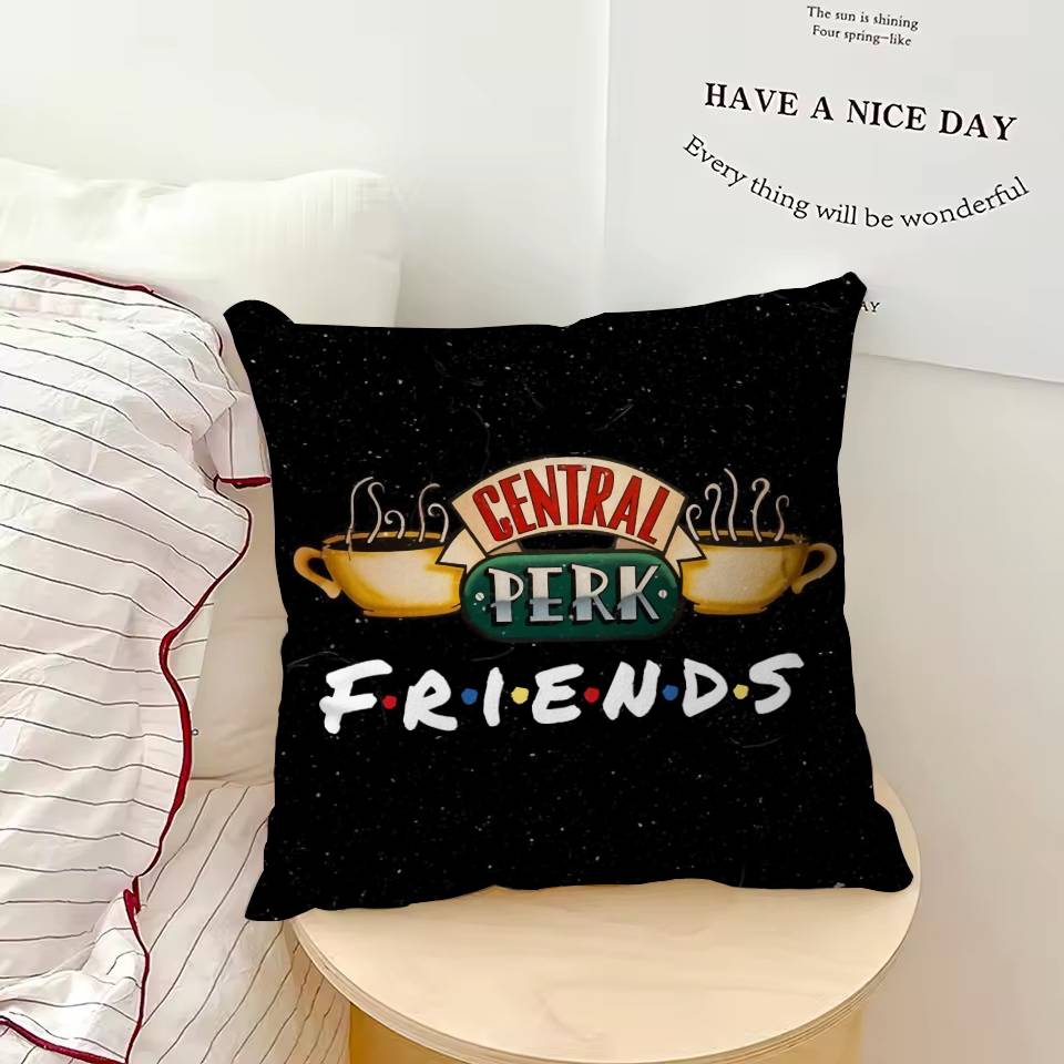 Klassischer Kissenbezug zur TV-Serie „Friends“ – hochwertiger Druck – ideal für Wohnzimmer, Sofa oder Schlafzimmer.