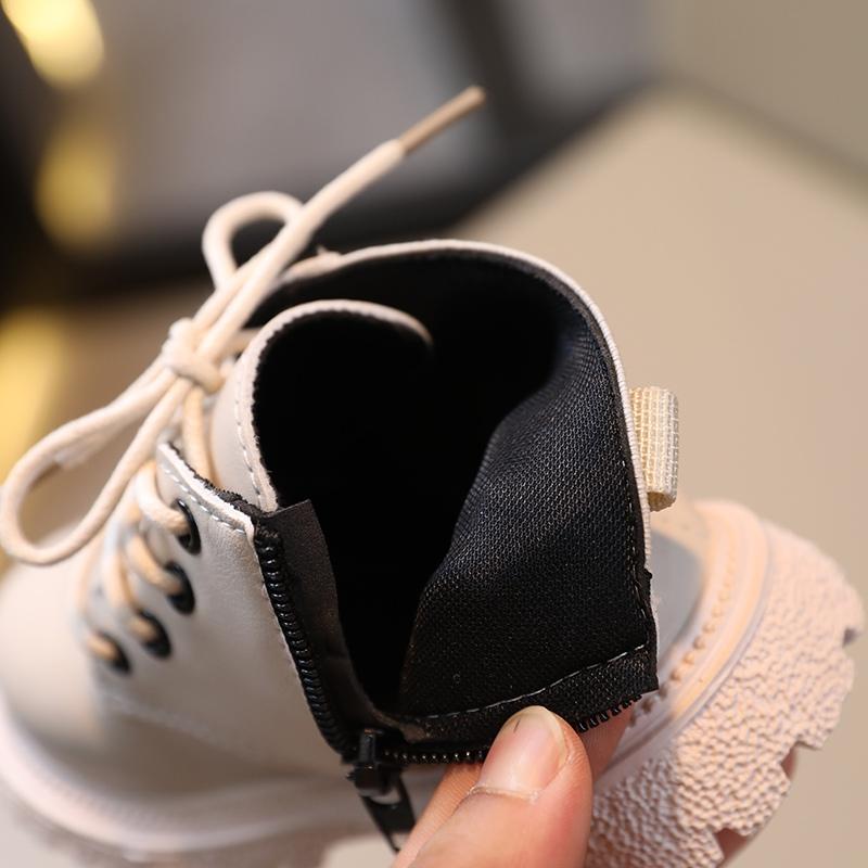 Jungen Mädchen Herbst Winter kurze Stiefel seitlicher Reißverschluss Design rutschfeste wasserdichte langlebige Schuhe