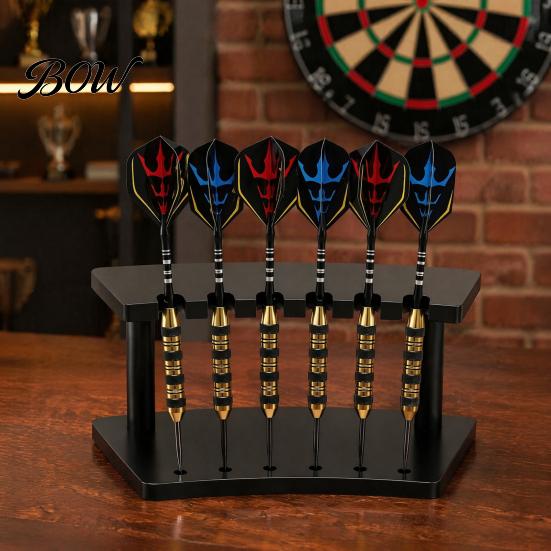 Dart Storage Rack Holder Stand, with 6 Slot, Durable Acrylic Organizer, Compact Desktop Accessory Display Rack, for Game Room And Organization