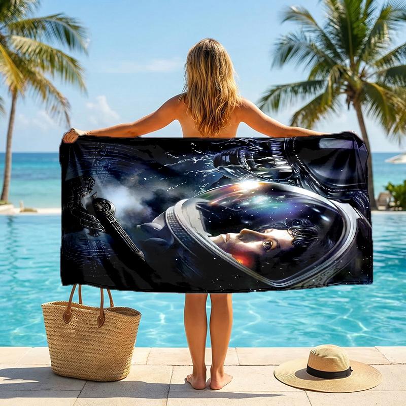 Alien Fashion Beach Towel: Ideal for Summer Adventures Soft, Absorbent and Quick Drying Suitable for Swimming and Bathing
