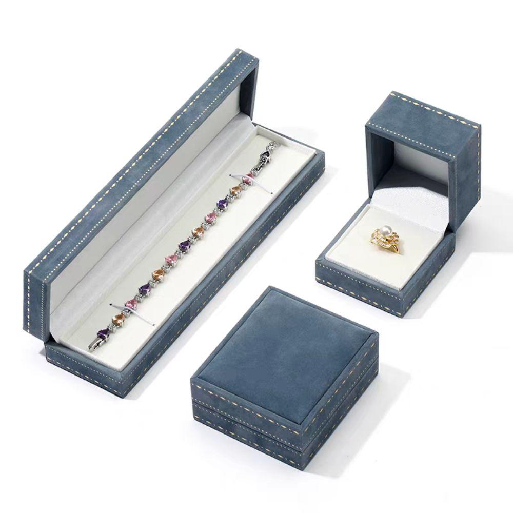 Purfle Small Jewelry Box Luxury Flannel Bracelets Box  Ring/necklace/bracelet Storage
