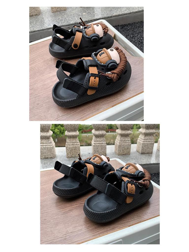 Children's 3D Dog Headphone Birkenstock Clogs: Creative, Closed-Toe, Super Soft, Thick-Soled Sandals for Boys and Girls