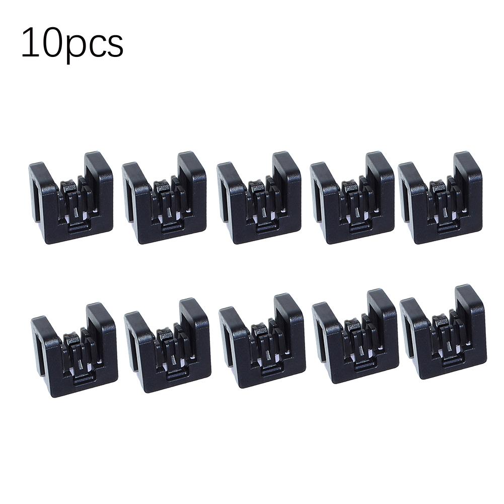 10x Wiper Hood Trim Deflector Panel Reset Clip For Nissan For Xtrail For Tiida 66820-4BA5A Plastic Auto Accessories Tools