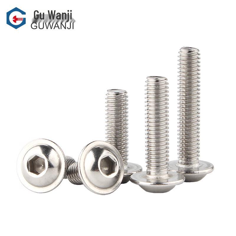 Guwanji 304 Stainless Steel Hex Socket Round Head Screws with Washer