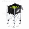 Luspeed Tennis Ball Insert Trolley Stainless Steel Large Capacity Tennis Multi-ball Cart Height Adjustable