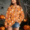 Kids Halloween Print Hoodie Pullover Sweatshirt for Boys Girls Casual Wear