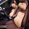 Car Seat Neck Headrest Pillow Cushion Comfort Breathable Memory Foam Pad Back Support Lumbar Protector Universal Car