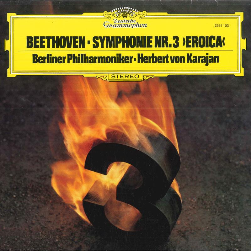LP Record HERBERT VON KARAJAN, BERLINER PHILH - Beethoven Symphonie Nr3 Es-dur, Op5 2531103 DEUTSCHE GRAMMO Germany Classical Used