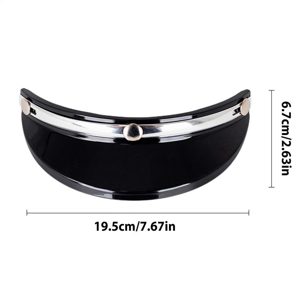 Motorcycle Hats Visor Shield UV Protection Helmets Sun Visor Easy Install Vintage Style Helmets Accessories for Motocross Half