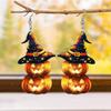 Cross-border Halloween Carnival: Devil Pumpkin & Witch Hat Acrylic Ghost Earrings