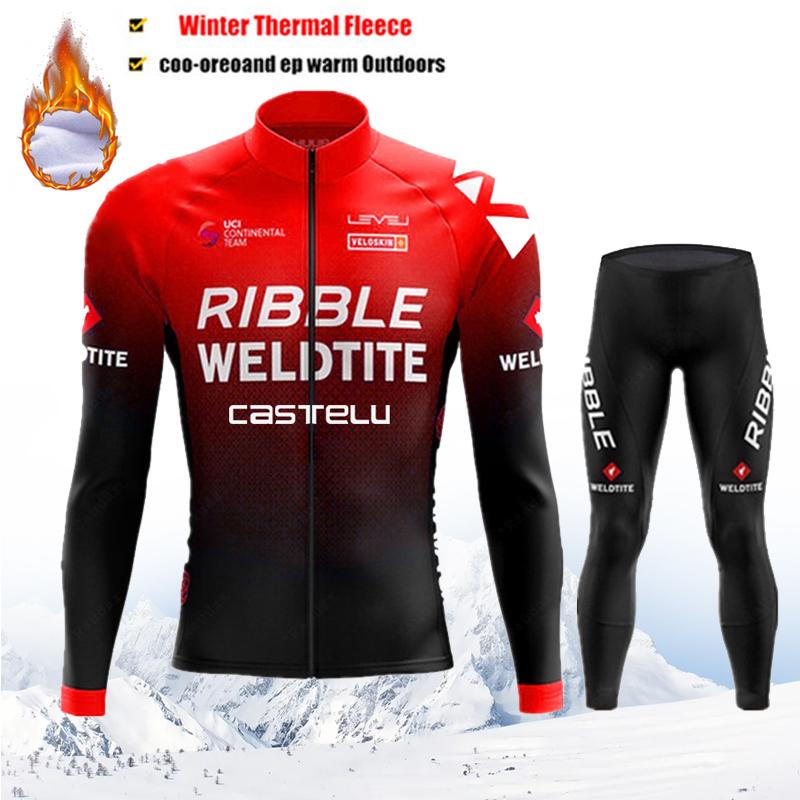 

Winter Thermal Fleece Cycling Jersey Men s Mtb Clothing Man 2025 Jacket Uniform Bicycle Clothes Complete Tricuta Bib Maillot Set Asian size-4XL
