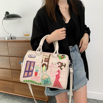 Dámská taška Nový trend taška Aligátor pro ženy Móda Velkokapacitní Messenger PU Kožená Crossbody Dámská Luxusní kabelka