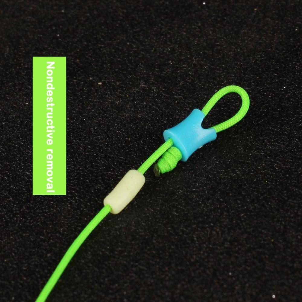 40/100pcs Fishing Rod Quick Rod Tie Straps Button Main Line Without Knot Button  Tool Accessories