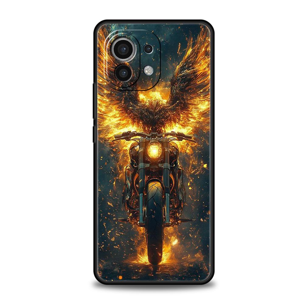 Phone Case Cover for Xiaomi Mi 17 Pro Max 15 14 13 12 11 Ultra 15T 14T 13T 12T 11T Pro Lite Soft TPU Shell Motorcycle Fundas Bag