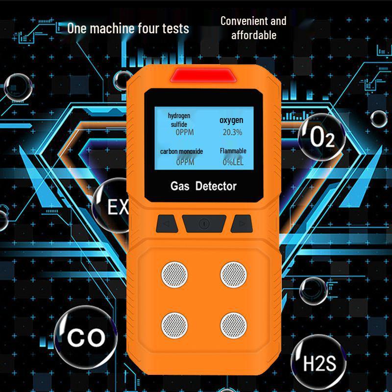 Portable Multifunctional Gas Detector - Four-in-One Industrial Analysis Alarm
