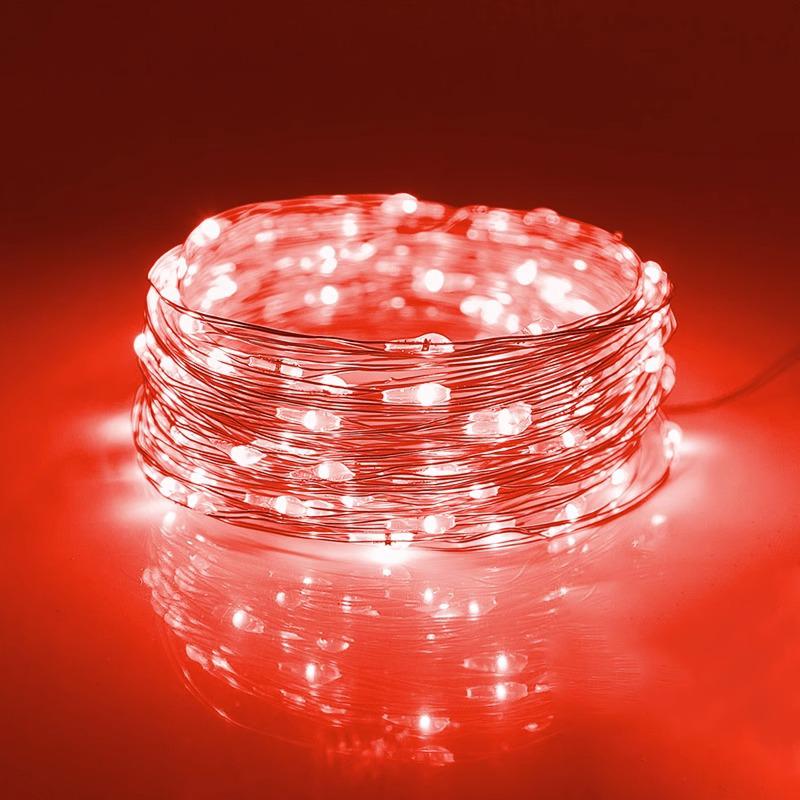 Starry LED Copper Wire String Lights, Colorful & Waterproof with 520 Small Bulbs