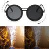 Round Polarized Glasses Outdoor Fishing Glasses Tinted Eyewear Adjustable Dimming Sunglasses for Outdoor Activity