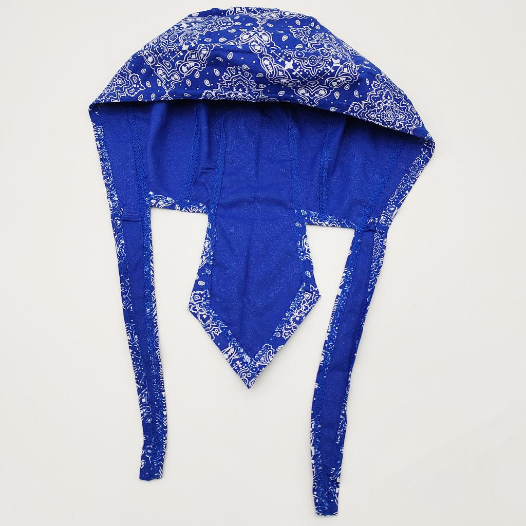 Trifong Bandana Cap Cotton Paisley Pirate Hat Quick Dry Sweat Wicking Breathable Summer UV Protection Doo Rag Inner Cap Bicycle Helmet Anti-UV