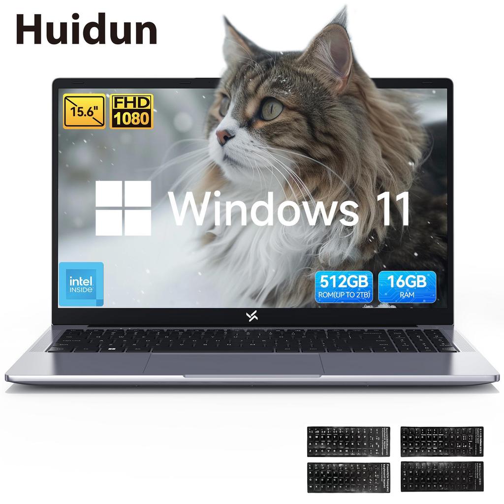 Hunidun Hibook 6 Notebook 15,6 palce 16GB+256/512GB Intel TwinLake N150 4 jádra4 vlákna Windows11 Home Notebook