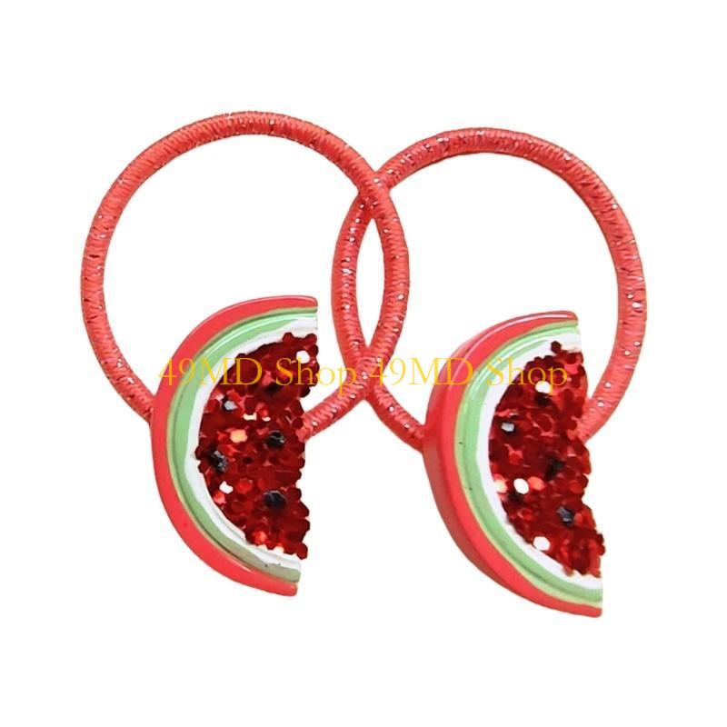 49MD Women Watermelon Sequined Hair Clip Birthday Party Photo Props for Girls