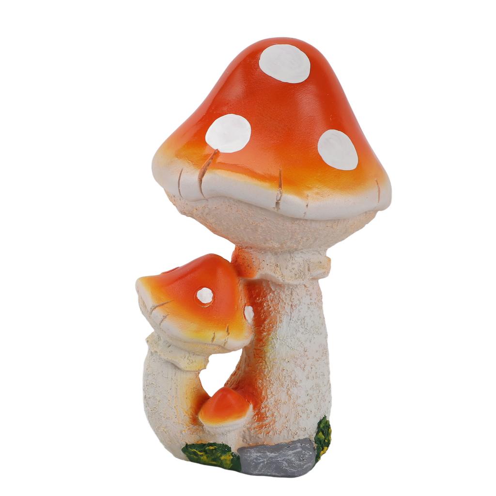 Resin Mushroom Decor 3 Mushrooms Design Exquisite Decorative   Versatile Outdoor Garden Decor Mushrooms Ornament