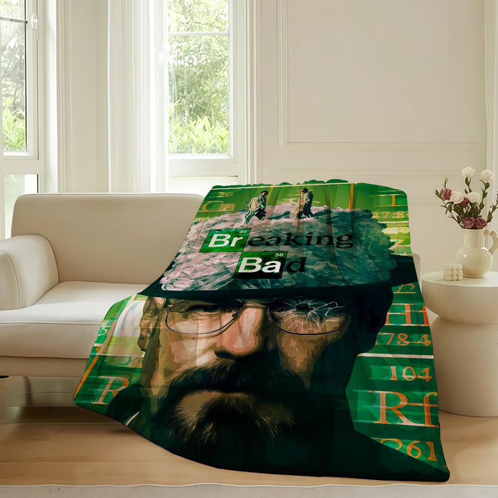 Crime TV series B breaking B bad Blanket For Sofa Office Bed Plane Travel Sleep Read Relax Camping Soft And Warm
