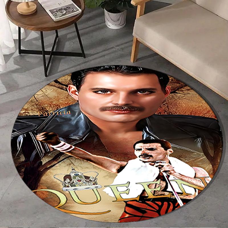1PC Freddie Performance Round Rug, Non-slip Chair Mat, Home Decor, Circle Carpet Perfect for Office, Bedroom, Living Room,Christmas Gift
