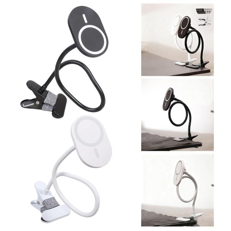 Adjustable Desk Bed Phone Mount Holder With Flexible Long Arm Gooseneck Strong N52 Magnet for 4-7Inch Devices