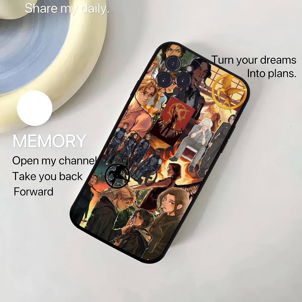 T-The H-Hunger Games Pattern Phone Case TPU Phone Case For Iphone17 Air 16 15 14 13 12 11 Pro Max Plus
