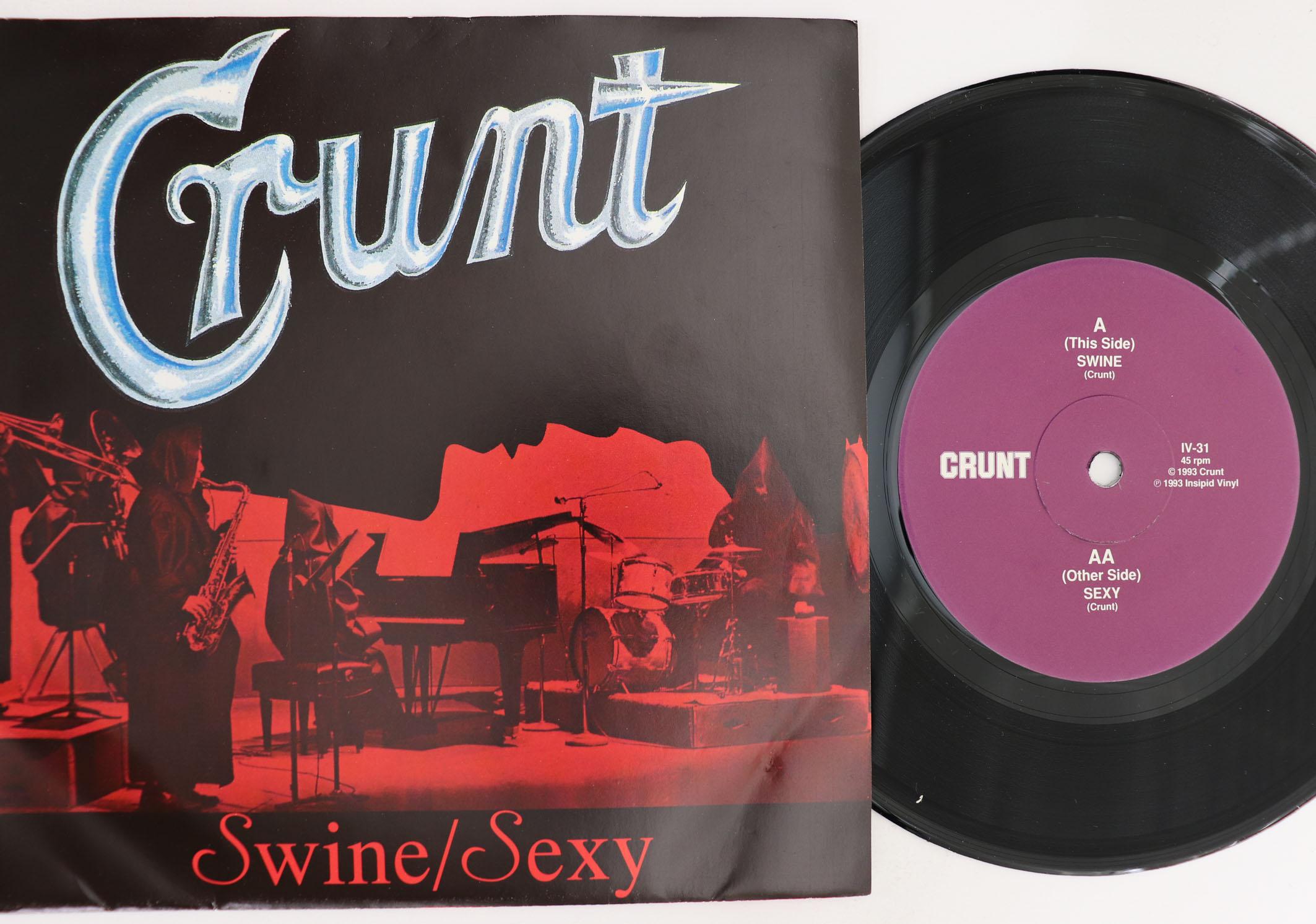 

7inch Record CRUNT Swine Sexy IV31 INSIPID VINYL 1993 Australia Rock Used
