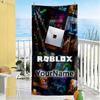 Roblox Personalisierbares Namens-Strandtuch Super Weich & Saugfähig Geeignet für Schwimmen, Fitnessstudio, Camping, Yoga, Urlaub