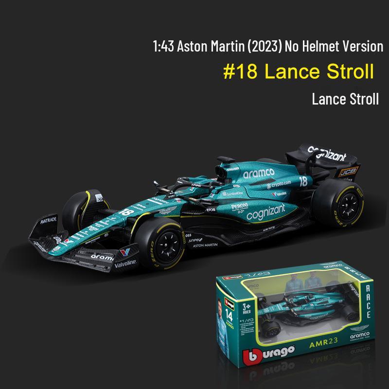 

Ббураго 1:43 Модель гоночного автомобиля из сплава Aston Martin F1 2023.