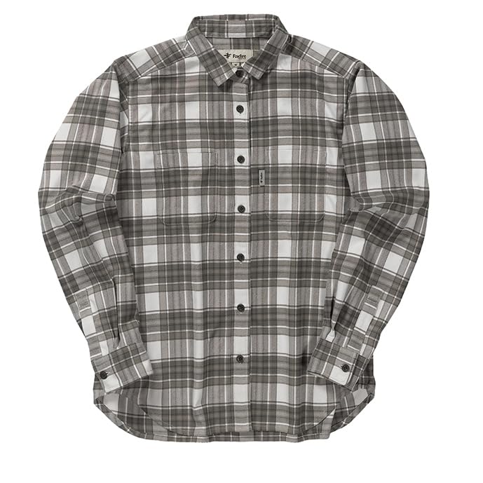 

Foxfire TS Rough Check Shirt, Light Gray, Size S