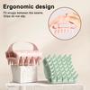 Brosse de Massage pour Shampooing Poils Doux en Silicone Soulage le Mal de Tête Pellicules Brosse de Lavage des Cheveux Outil de Massage Capillaire